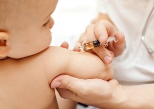 Infant Receiving Immunization Shot